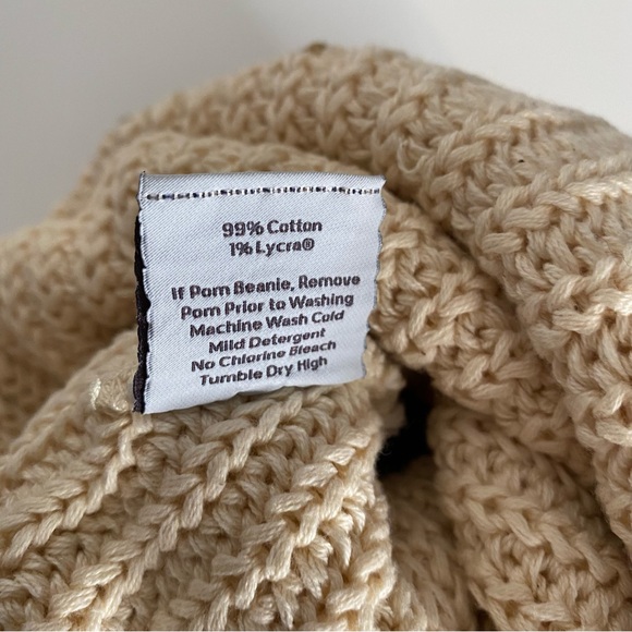 Love Your Melon Neutral Knit Pom Beanie - Picture 5 of 8